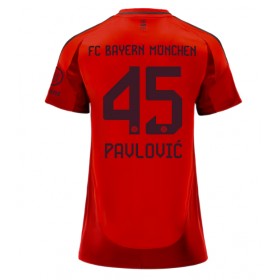 Bayern Munich Aleksandar Pavlovic #45 Hjemme skjorte til dame 2024-25 Kortermet